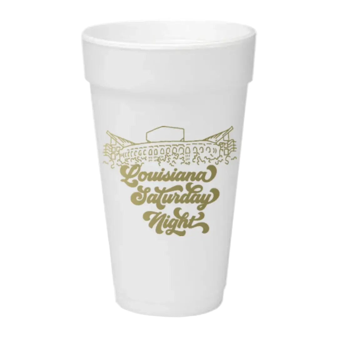 Louisiana Saturday Night Styrofoam Cups