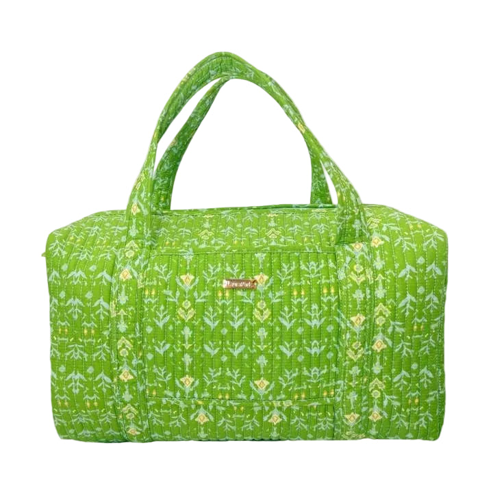 Laura Park Petal Garden Green Signature Quilted Duffle Bag