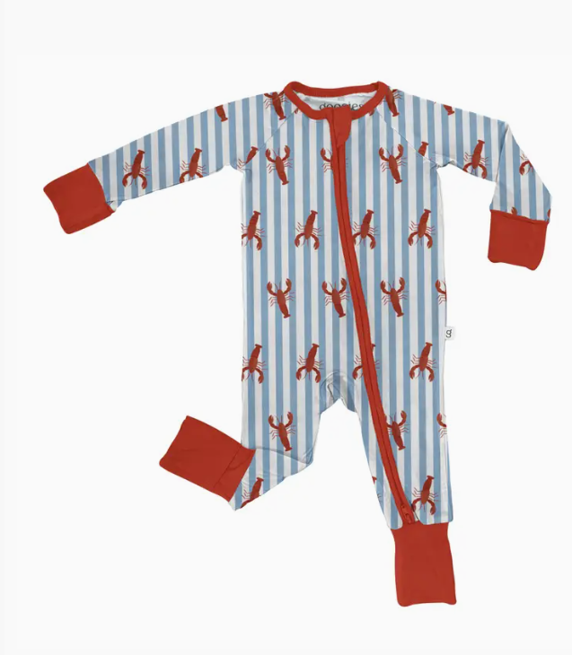 Goosies Crawfish Footed Onesie