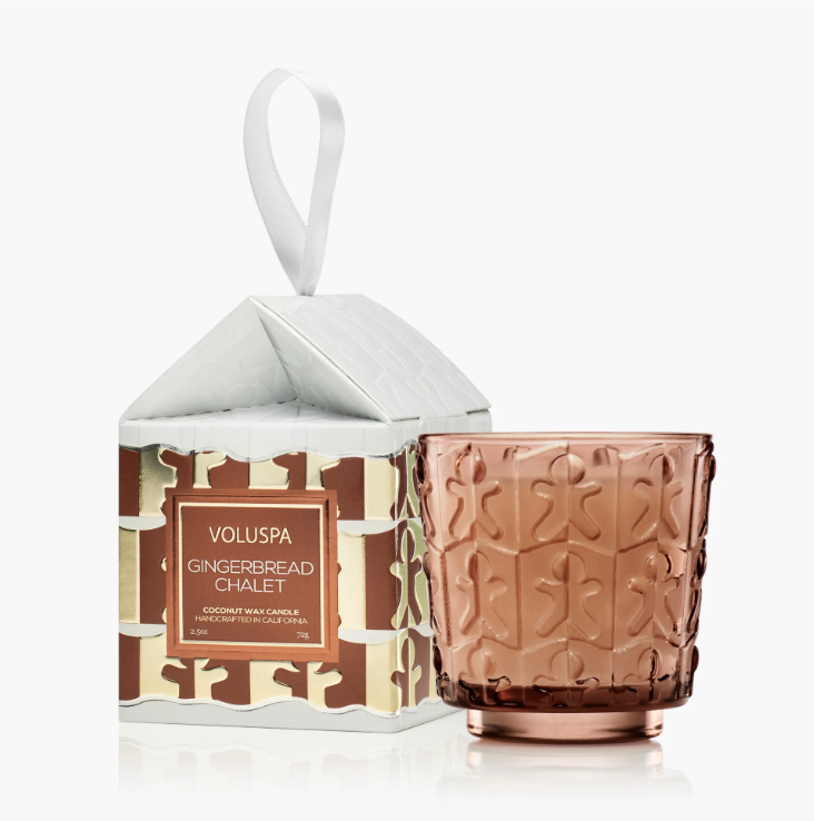 Voluspa Gingerbread Chalet Ornament Candle