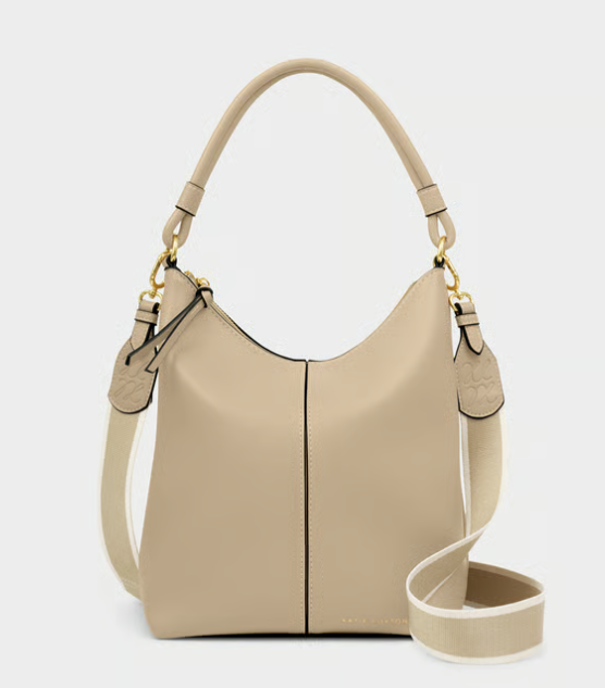 Katie Loxton Hallie Satchel Bag- Light Taupe