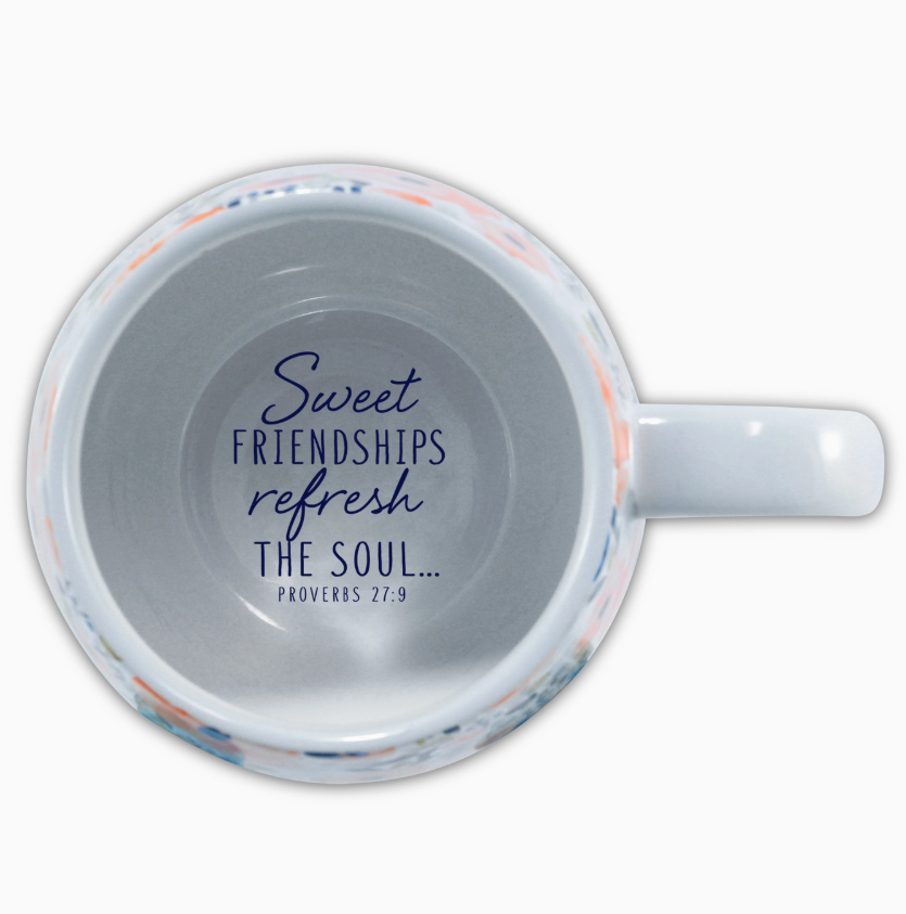 Coffee Mug Watercolors Sweet Friend 18oz