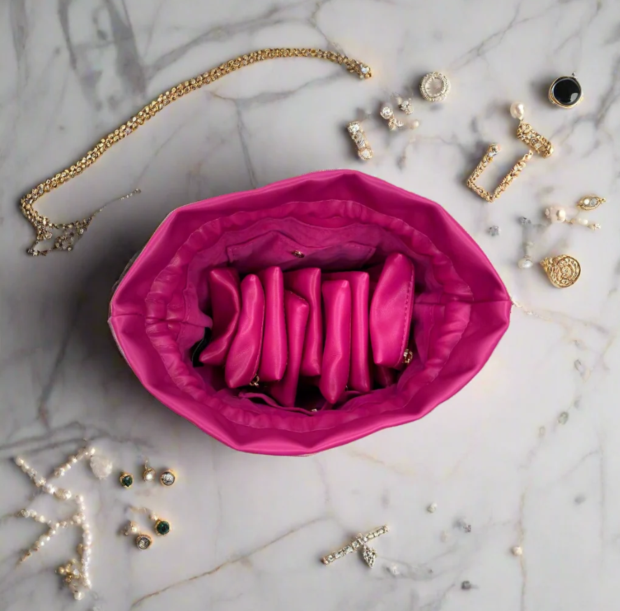 PurseN Pink Velvet Ultra Jewelry Case