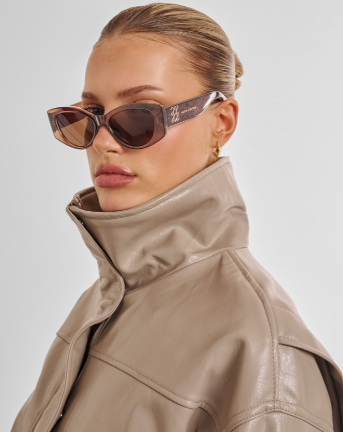 Katie Loxton Rimini Sunglasses- Transparent Chocolate