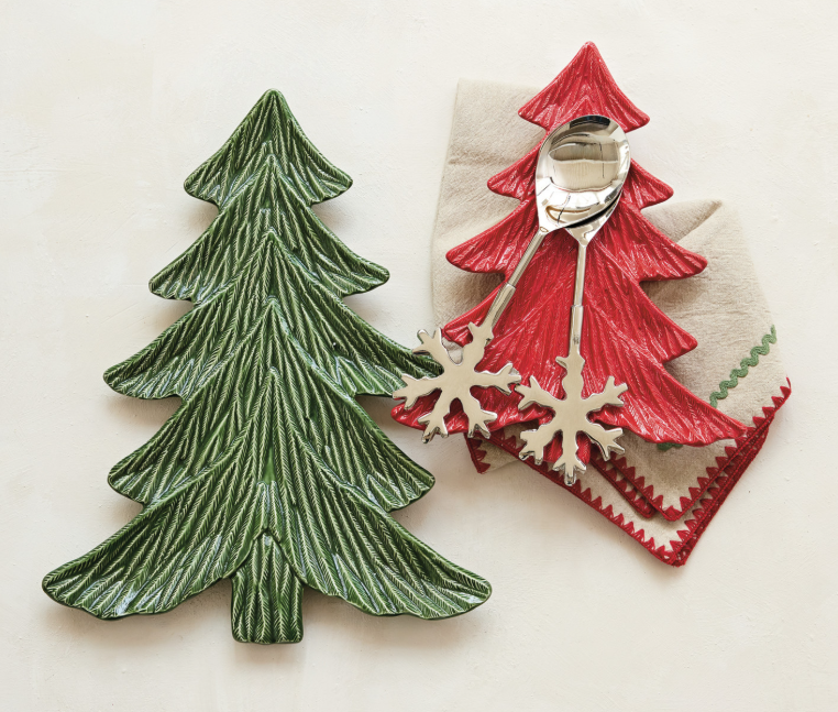 Tree Shaped Ceramic Platter