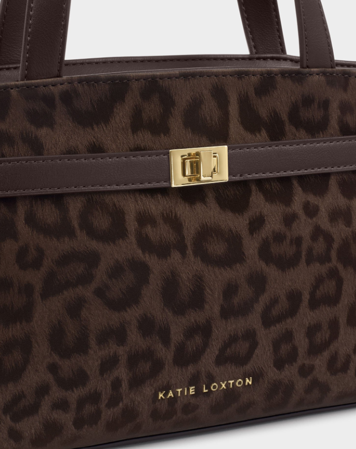 Katie Loxton Orin Bag Chocolate Leopard