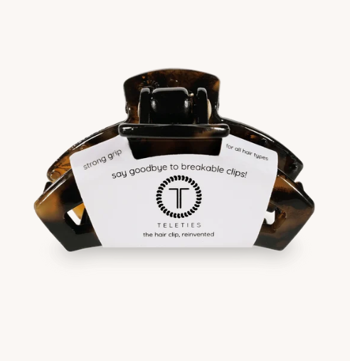 Teleties Open Tortoise Hair Clip