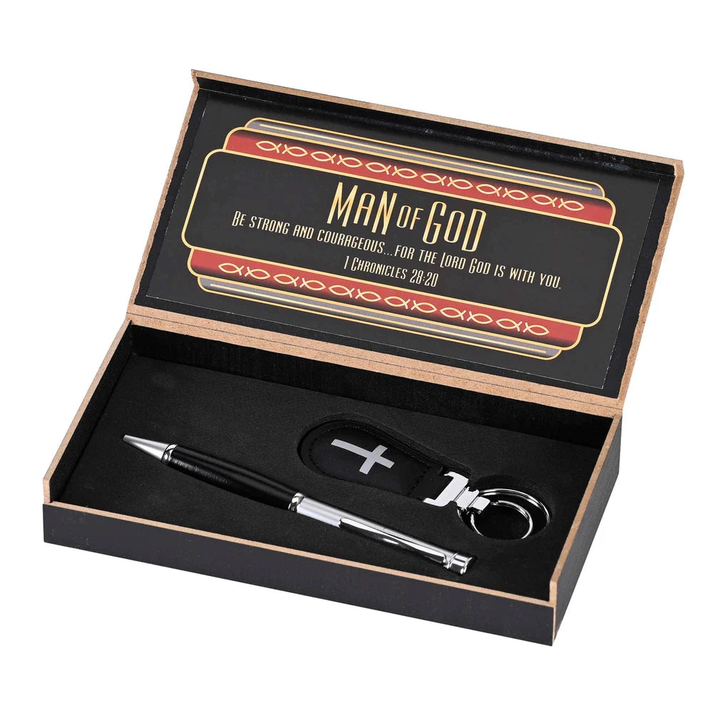 Man of God Pen and Key Set