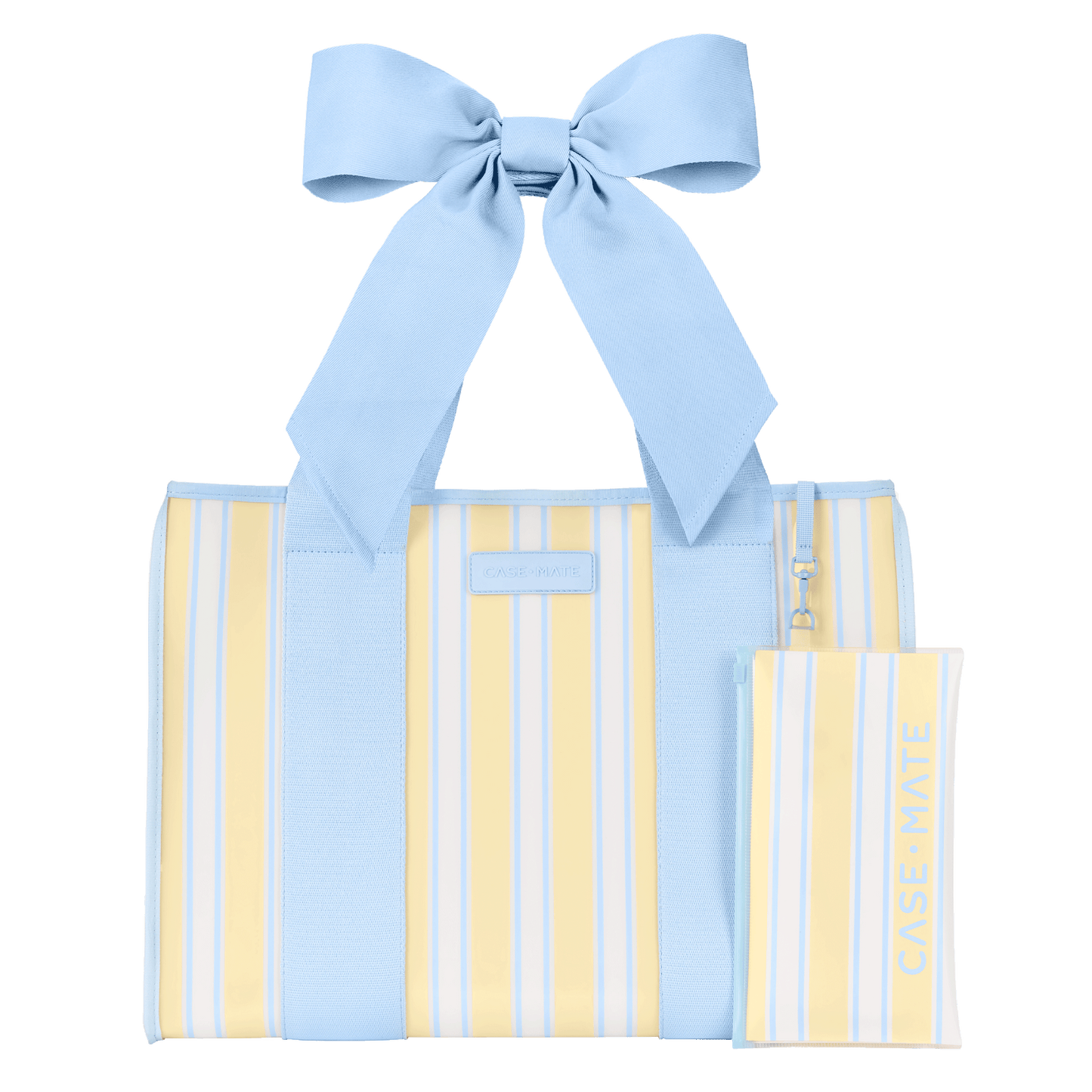Cabana Stripe Bow Jelly Tote Bag