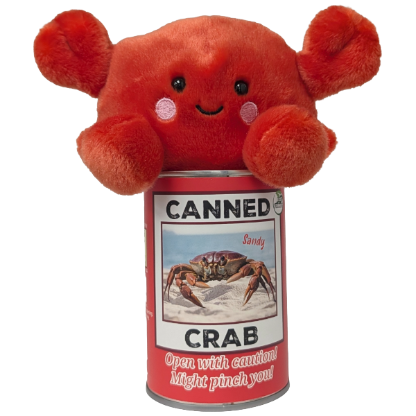 Sandy the Canned Crab Stuffed Animal