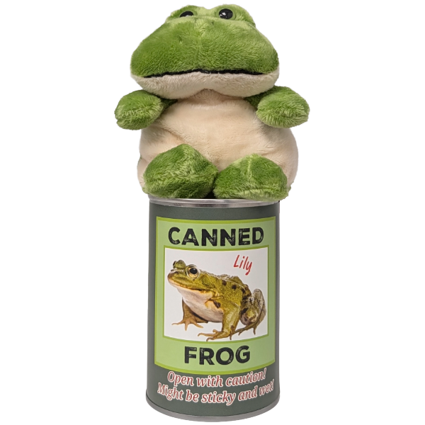 Lily the Canned Frog Stuffed Animal