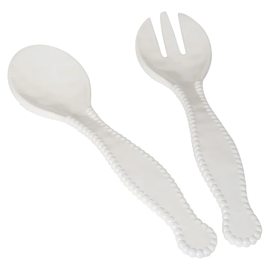 Perlette Cream - Hw Melamine 2 Pc. Salad Servers