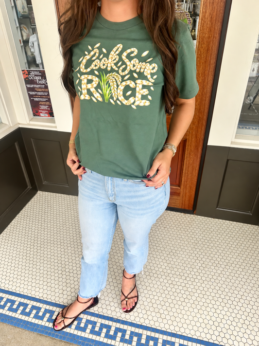 Cook Some Rice Shirt- Green