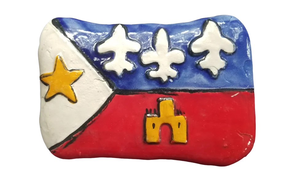 Acadian Flag Plaque