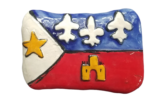 Acadian Flag Plaque