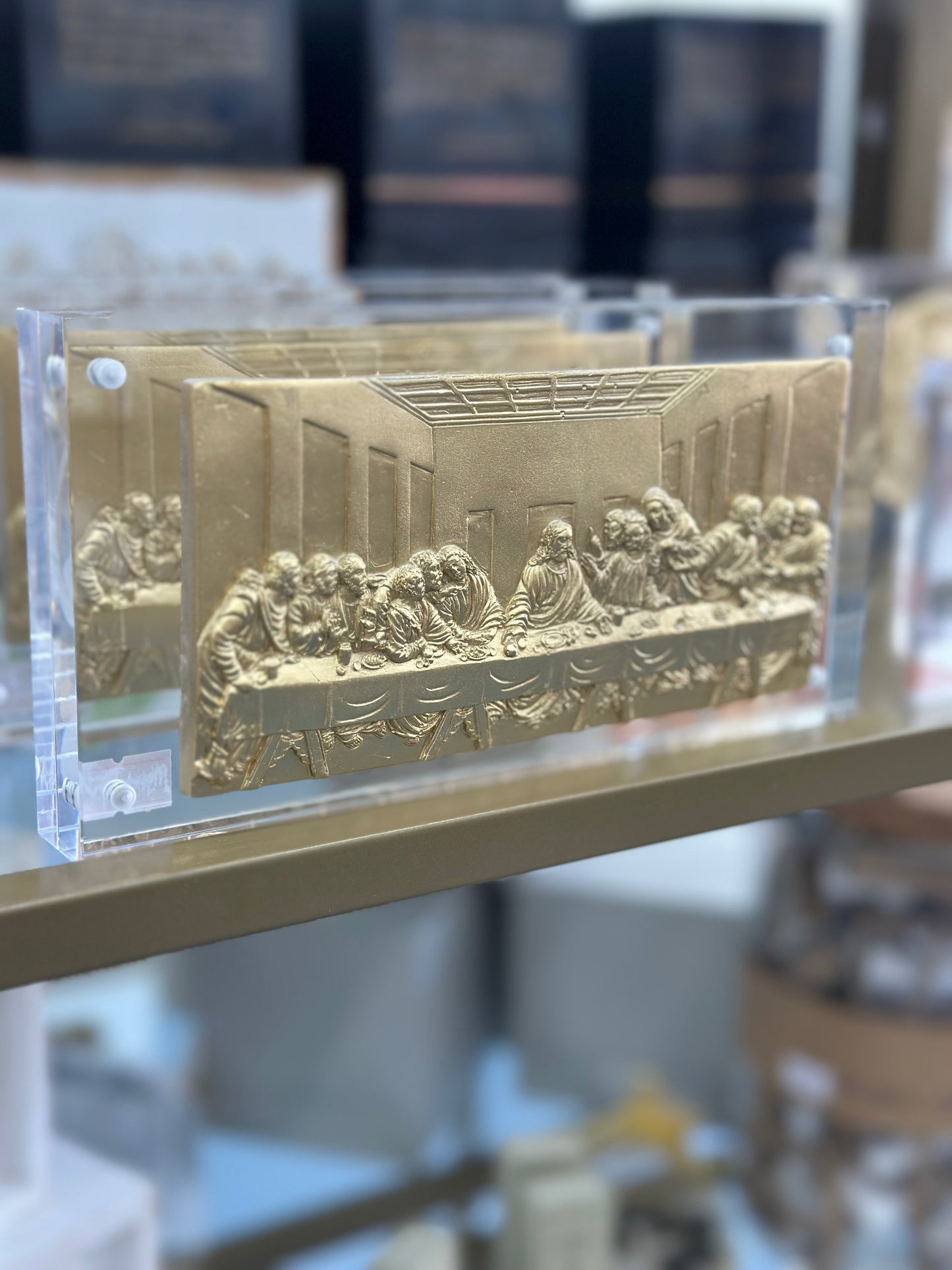 The Last Supper Intaglio on Acrylic Frame