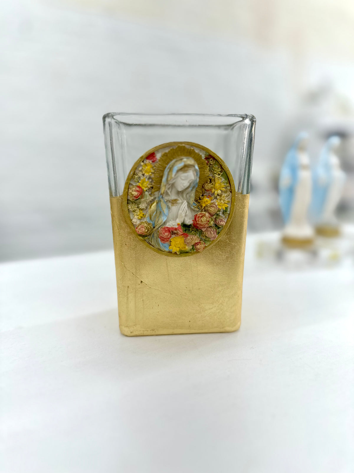 Mother Mary Floral Vase
