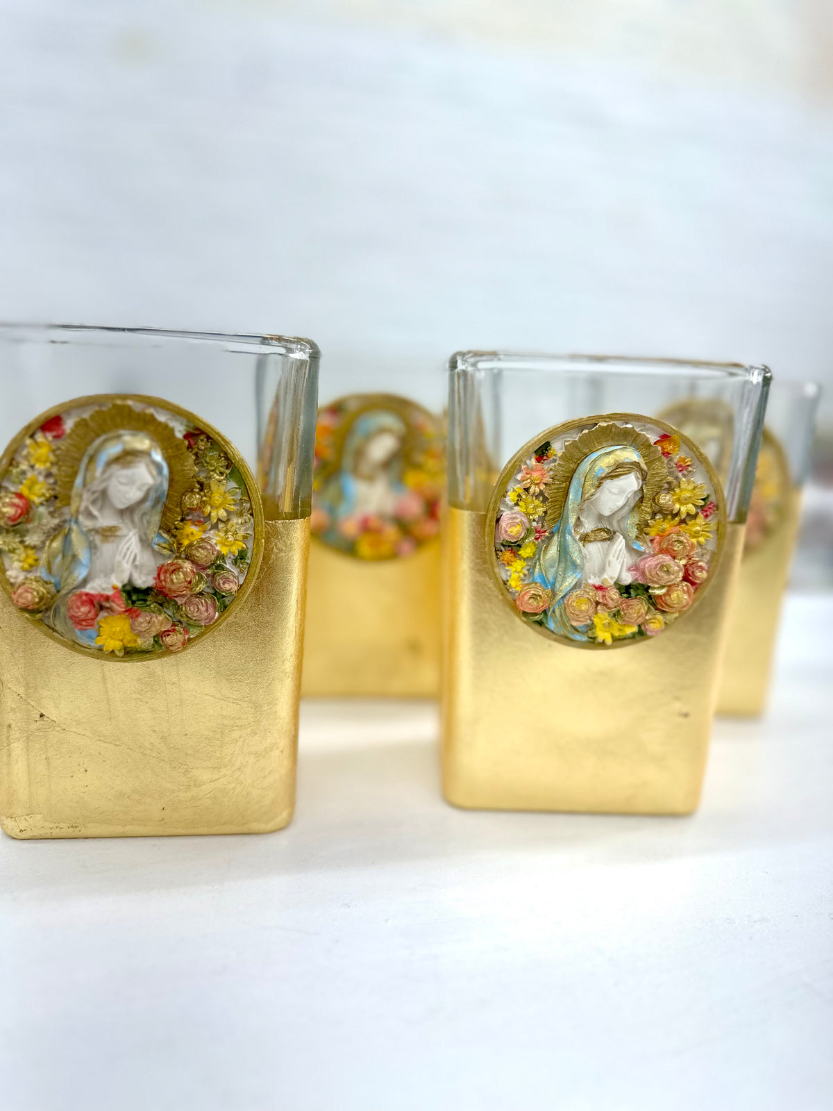 Mother Mary Floral Vase