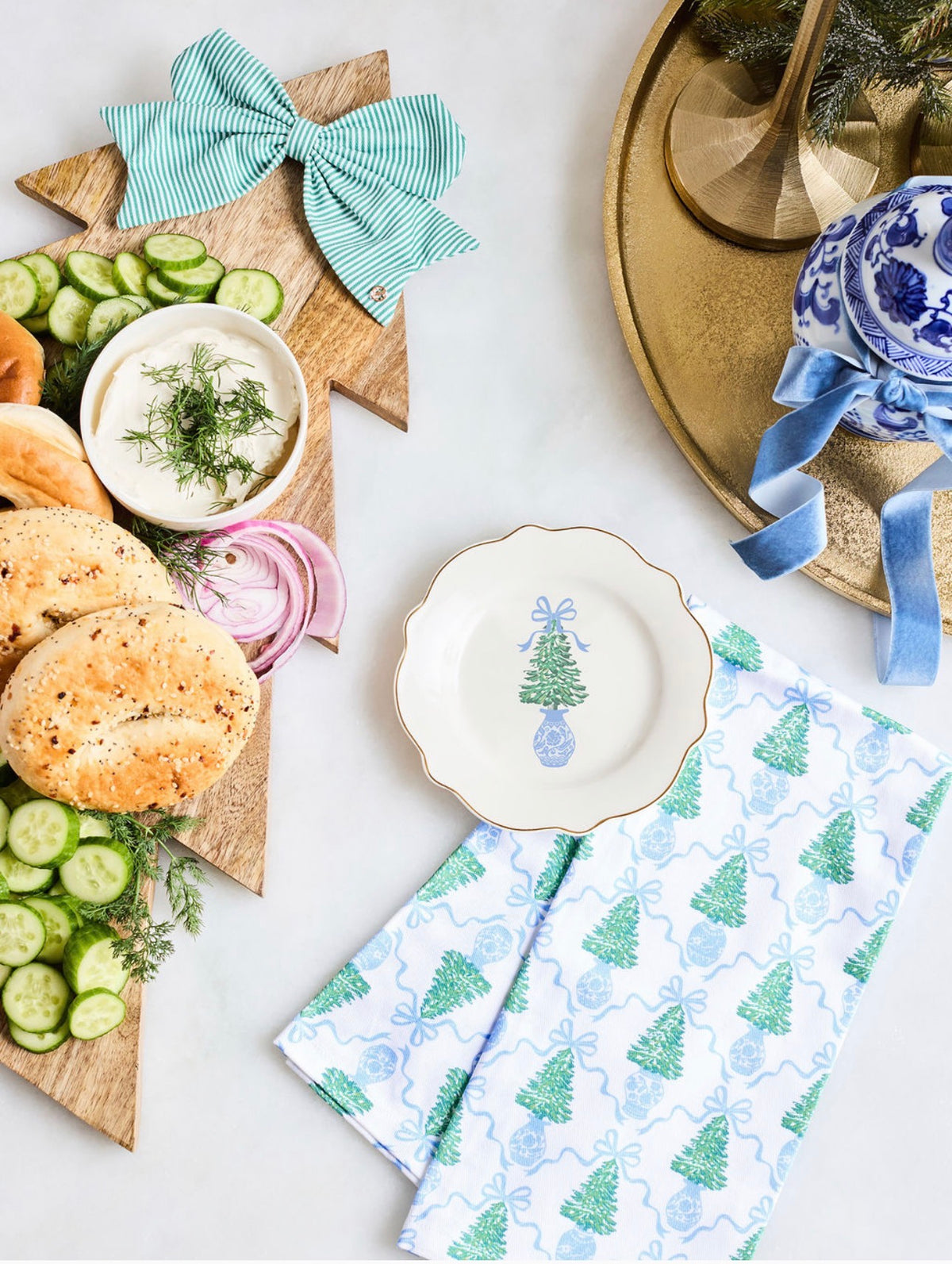 Mary Square Winter Pines Appetizer Plate