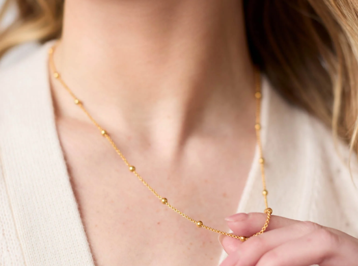 Julie Vos Solara Delicate Station Necklace