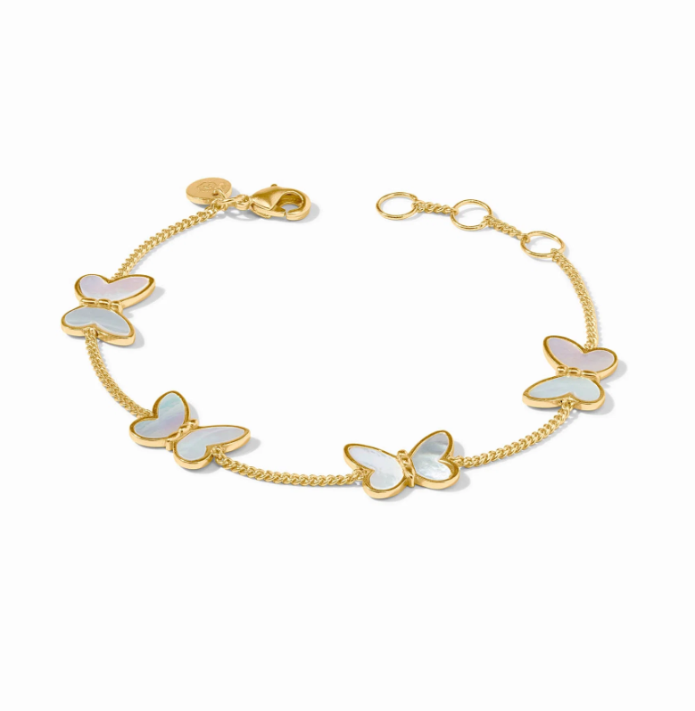 Julie Vos Papillon Delicate Bracelet Mother of Pearl