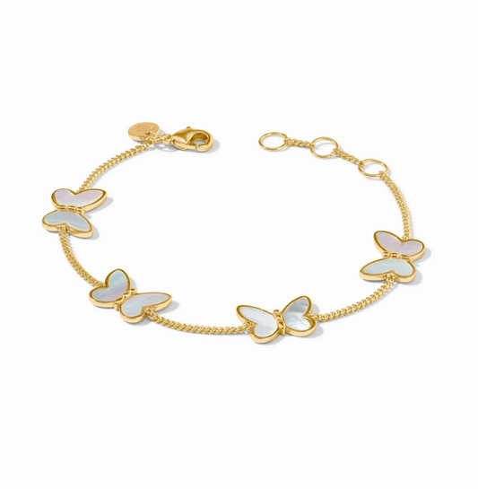 Julie Vos Papillon Delicate Bracelet Mother of Pearl