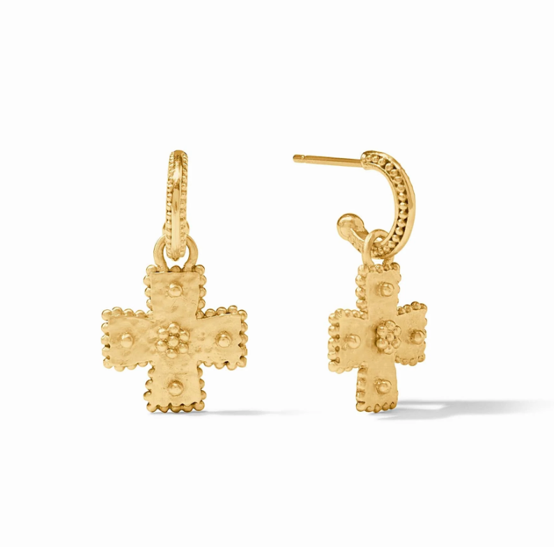 Julie Vos Canterbury Hoop & Charm Earring