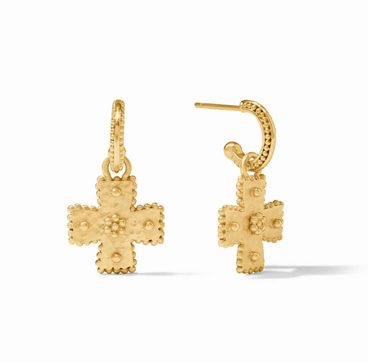 Julie Vos Canterbury Hoop & Charm Earring