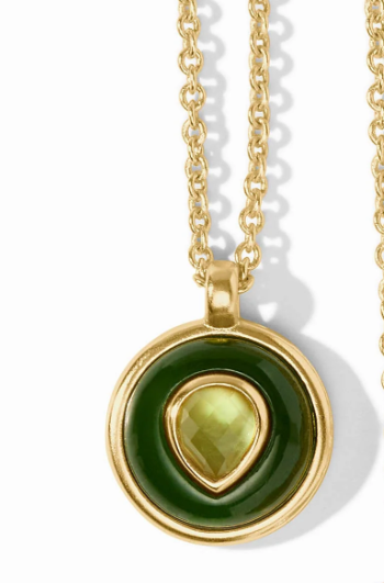 Julie Vos Carnaby Delicate Necklace Palmetto Green