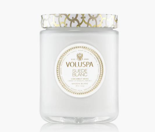 Suede Blanc Large Jar