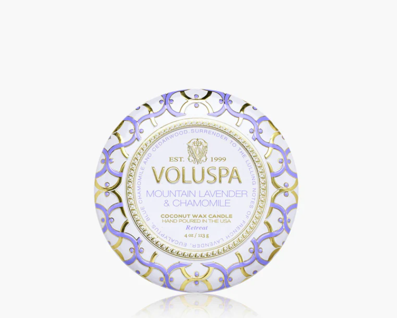 Mountain Lavender & Chamomile Mini Tin Candle