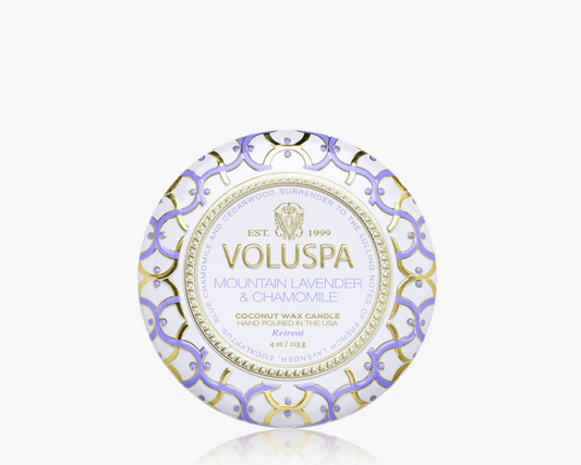 Mountain Lavender & Chamomile Mini Tin Candle