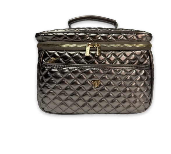 PurseN Getaway Classic Train Case- Bronze
