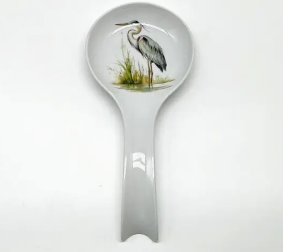 Blue Heron Spoon Rest