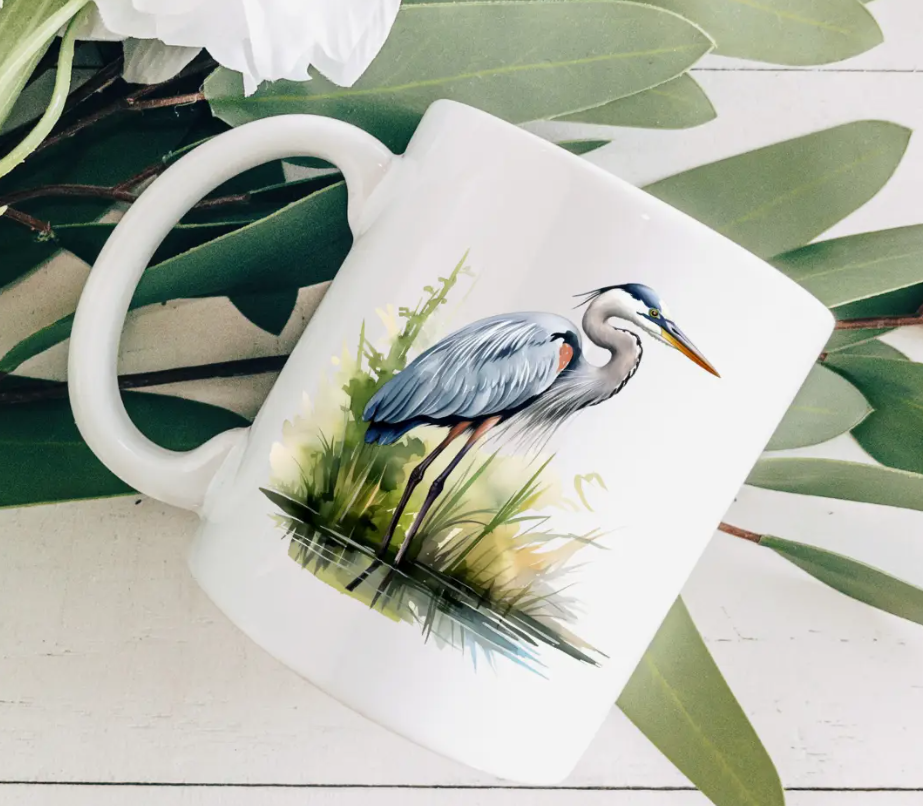 Blue Heron Coffee Mug