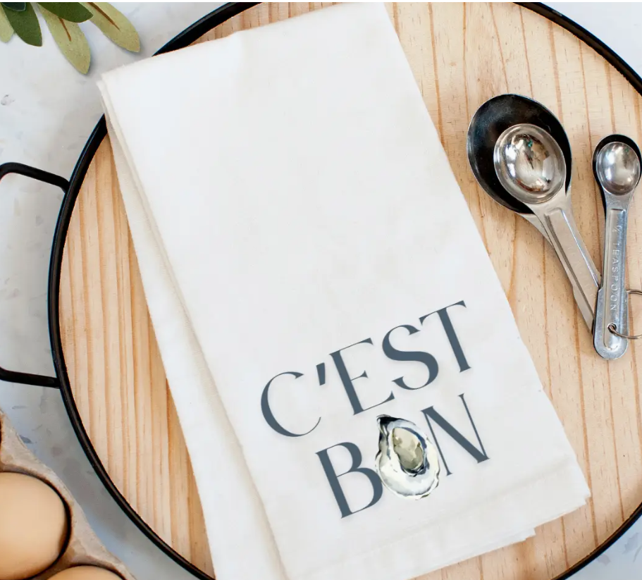 C'est Bon Oyster Kitchen Towel