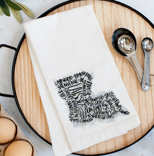 LA Words Kitchen Towel