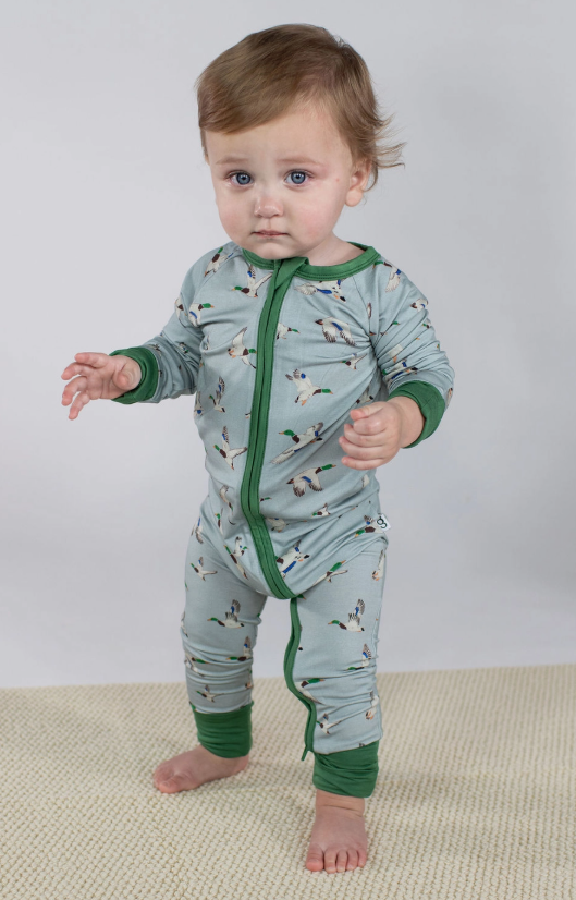 Goosies Mallard Footed Onesie
