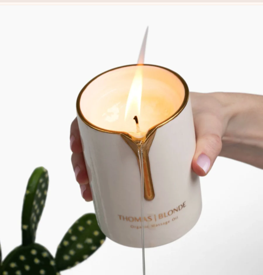Thomas Blonde Massage Oil Candle