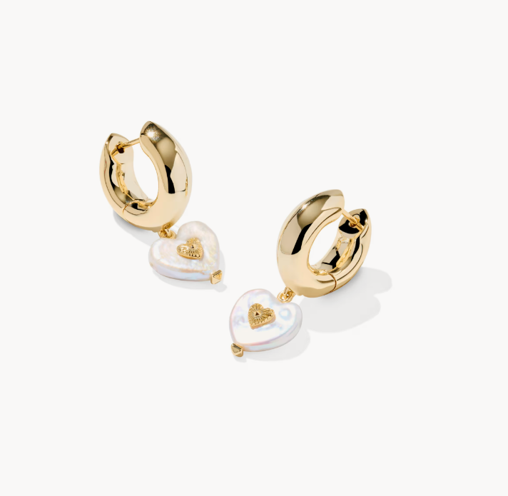 Kendra Scott Sasha Heart Huggie Earrings