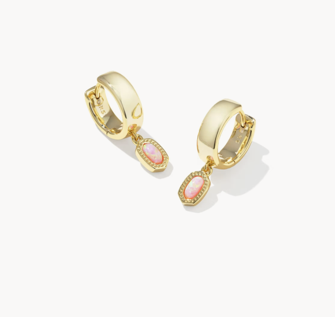 Kendra Scott Mini Ellie Gold Wide Huggie Earrings