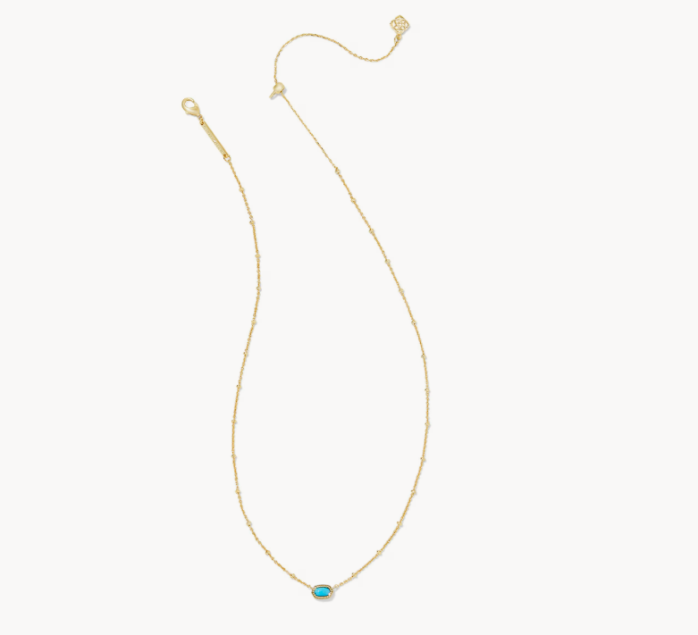 Kendra Scott Mini Elisa Gold Satellite Short Pendant Necklace