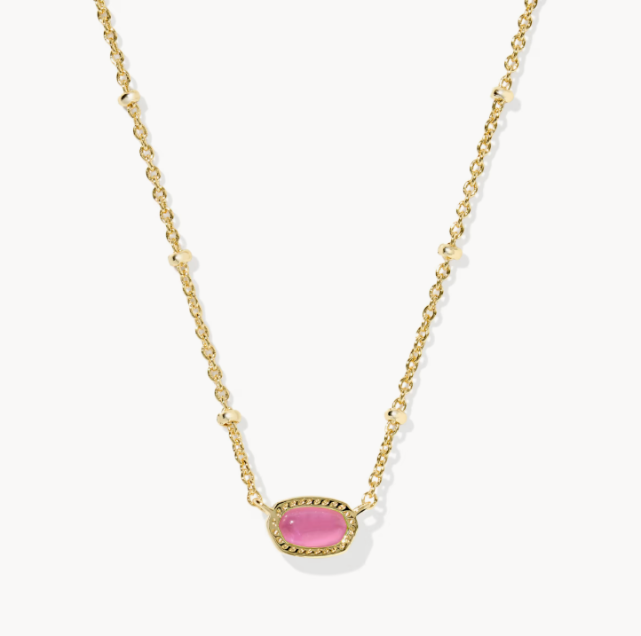 Kendra Scott Mini Elisa Gold Satellite Short Pendant Necklace