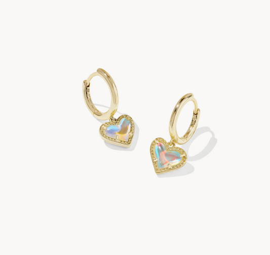 Kendra Scott Ari Heart Drop Earrings