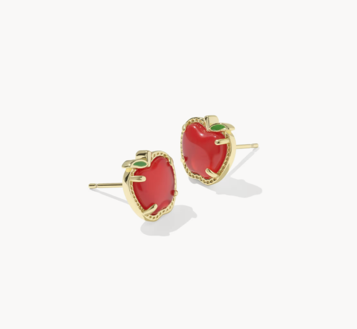 Kendra Scott Apple Gold Stud Earrings