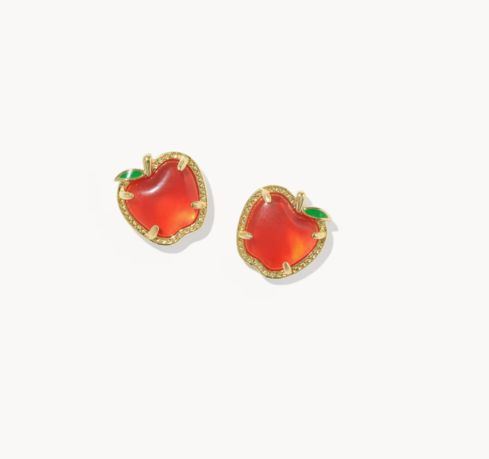 Kendra Scott Apple Gold Stud Earrings