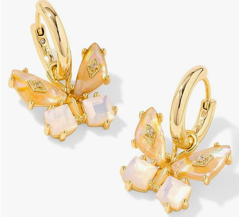 Kendra Scott Bianca Butterfly Huggie Drop Earrings