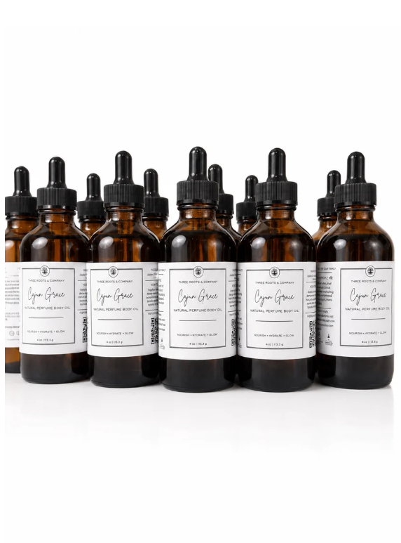 Natural Perfume Oil - Cajun Grace - Body Oil - 4oz dropper bottle