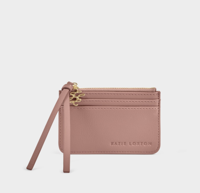 Katie Loxton Boxed Card Holder Gift Set- Deep Rose