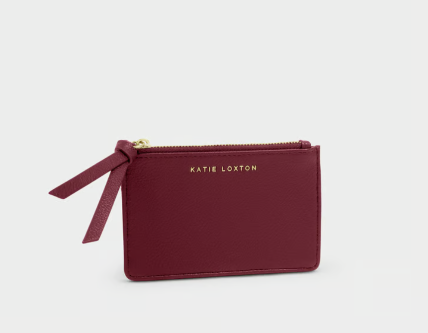 Katie Loxton Hallie Card Holder- Cherry